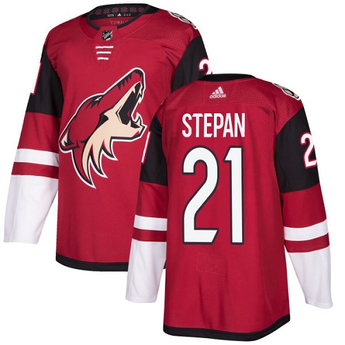 Adidas Men Arizona Coyotes #21 Derek Stepan Maroon Home Authentic Stitched NHL Jersey